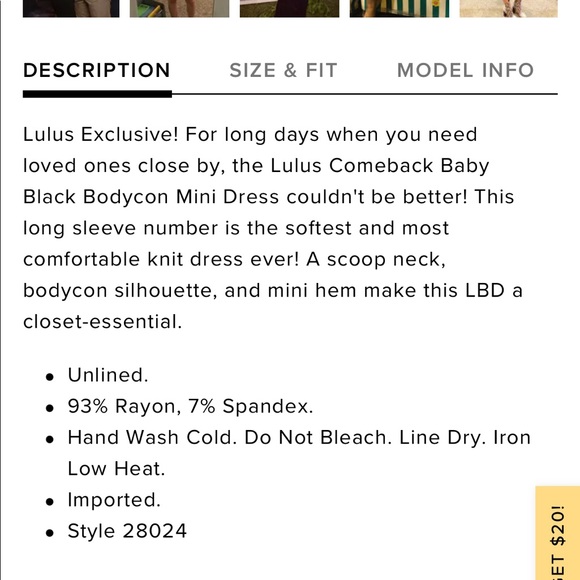 Comeback Baby Black Bodycon Mini Dress - Picture 6 of 8
